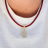 Corallo dark red necklace