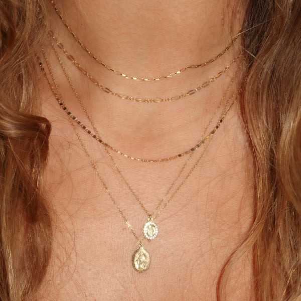 Sequin chain choker