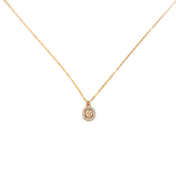 Mary cz Necklace